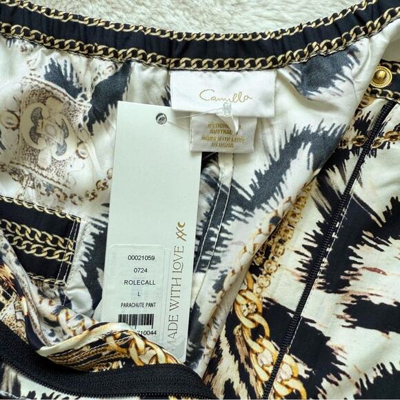 NWT!!! Camilla silk women cheetah print pants size L Retail 690$ - Picture 7 of 12
